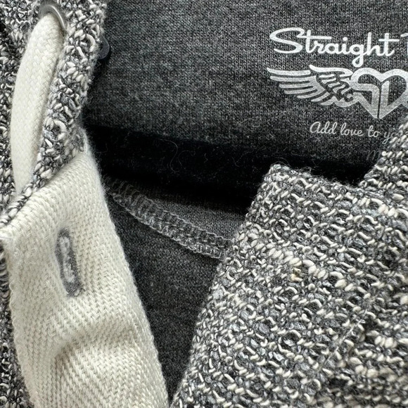 Straight Down Sweatshirt Womens Size M Hoodie Long Sleeve Tunic Pullover Gray - Picture 7 of 12